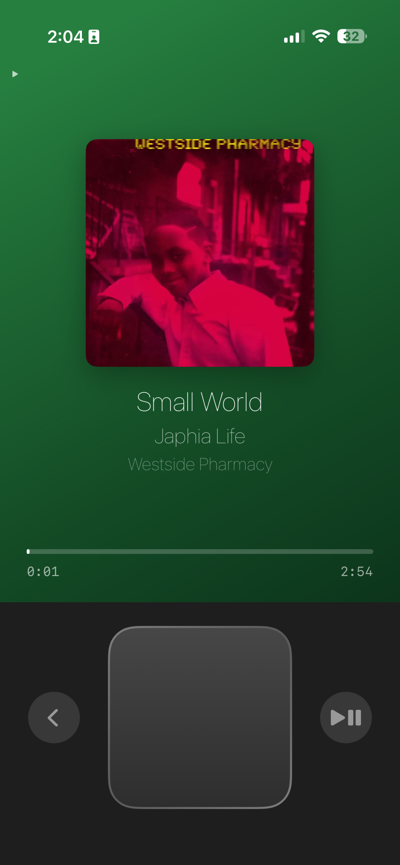Now Playing - Green